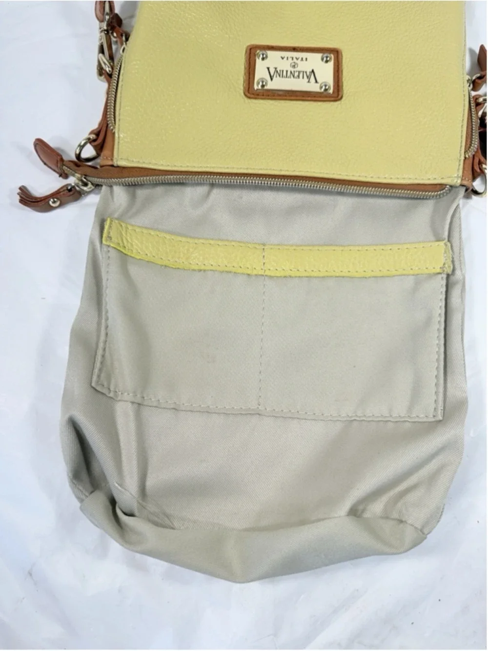 Valentina Italian Leather messenger crossbody Made in Italy